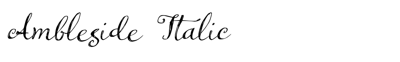 Ambleside Italic
